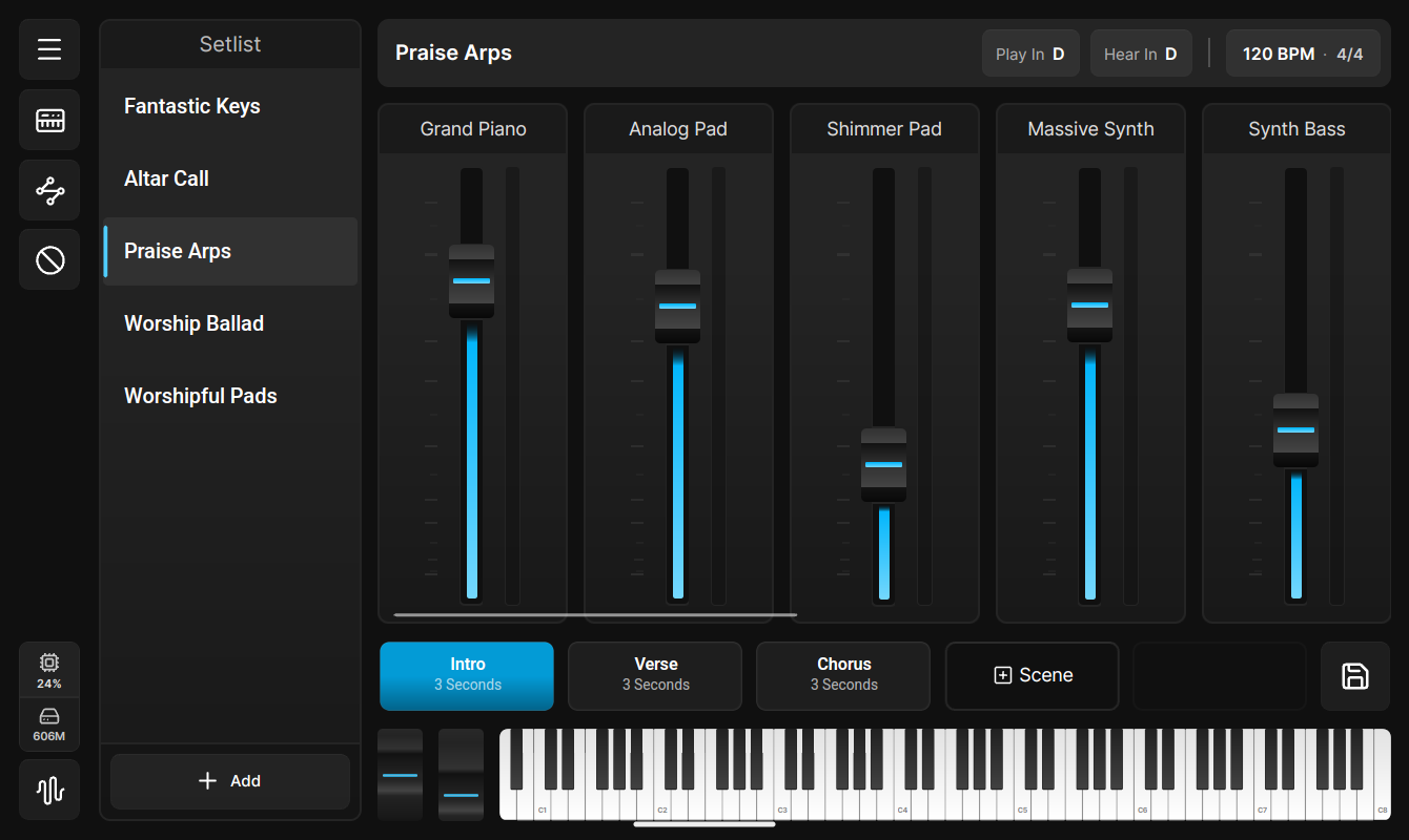 Dynamic Scenes & Live Performance View